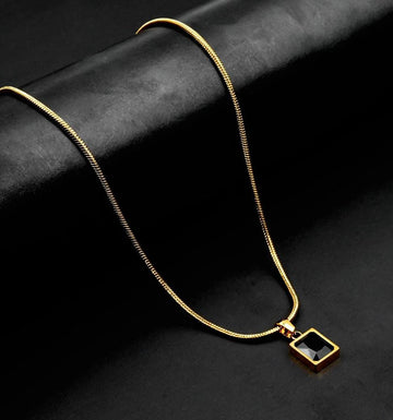 The Black Square Necklace