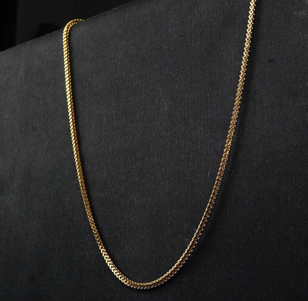3mm FlexGold Square Wheat chain -316L