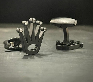 Black Rolex Crown Cufflinks For Men